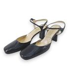 プロポーション ボディドレッシング PROPORTION BODY DRESSING サンダル ストラップ 24.0cm ブラック 黒系 レザー スクエアトゥ