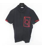 モンクレール MONCLER D109H8300150 84556 半袖 ポロシャツ カットソー S 紺系 ネイビー ロゴ 刺繍 ワッペン
