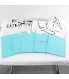 11枚セット 紙袋 ショッパー ショップ袋 純正 付属品 ロゴ デザイン違い サイズ違い ロエベ LOEWE / ティファニー TIFFANY & CO. 白系 ホワイト