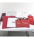 グッチ GUCCI 11枚セット 紙袋 ショッパー ショップ袋 純正 付属品 ロゴ デザイン違い サイズ違い バーバリーズ Burberrys / ポメラート POMELLATO / オメガ OMEGA / ロンハーマン Ron Herman / エレガンス Elegance 赤系 レッド