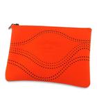 エルメス HERMES ネオバン ポーチ オレンジ パンチング フランス製