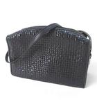 フェンディ FENDI オールド・ヴィンテージ ショルダーバッグ ポシェット 型押し ブラック 黒系 レザー イタリア製