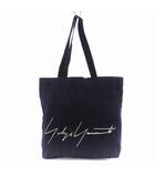 ヨウジヤマモト YOHJI YAMAMOTO ノベルティ トートバッグ ハンドバッグ デニム ロゴ インディゴ /BM