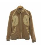 バーバリーブラックレーベル BURBERRY BLACK LABEL ウールジャケット ジップアップ L ベージュ BMP86-719-44 /RE