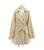 イエナ IENA 21SS アセテートコットンショートコート アウター 38 ライトベージュ 21-020-900-5280-1-0 /YM