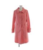 エフデ ef-de タグ付き ステンカラーコート ミドル 裏地ドット柄 ライナー付き アウター 9 ピンク 51-5111903 /RO