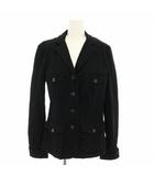 ラルフローレン RALPH LAUREN ローレンジーンズシーオー LAUREN JEANS CO. デニムテーラードジャケット シングル タグ付き M 黒 ブラック 2090864011ZZ /YT