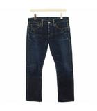 ダブルアールエル RRL ラルフローレン スリムブート SLIM BOOT デニムパンツ ジーンズ ボタンフライ W28 L34 紺 ネイビー PRPDHM0007 /YT