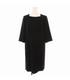  トウキョウ ソワール TOKYO SOIR ワンピース ひざ丈 五分袖 9 黒 ブラック 650862000117 /EE