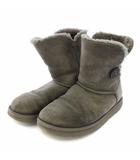 アグ オーストラリア UGG australia BAILEY BUTTON 2 ムートンブーツ ショートブーツ USA6 23cm グレー S/N5803 /TK ●D