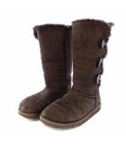 アグ オーストラリア UGG australia W BAILEY BUTTON TRIPLET ムートンブーツ ミドルブーツ USA6 23cm 茶 S/N1873 /TK