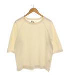 マーガレットハウエル MHL. Tシャツ カットソー ラグランスリーブ 五分袖 M アイボリー 白 596-0166509 /YM