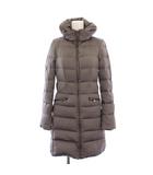 ザラウーマン ZARA WOMAN ダウンコート ロング ジップアップ ハイネック ナイロン XS グレー 0518/242/820 /BM