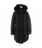 ウールリッチ WOOLRICH RAMAR CLOTH 60/40 ダウンコート ロング丈 フード アウター S 黒 ブラック 1602177 /AN25