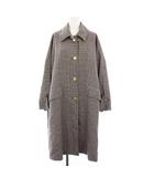 マッキントッシュ MACKINTOSH HUMBIE ハンビー ステンカラーコート アウター ロング 千鳥格子 6 黒 白 L232MO1132FLAFD /KH