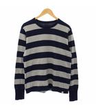 ビズビム VISVIM ワイドボーダー Tシャツ カットソー 長袖 3 ネイビー グレー 0117205010023 /TK