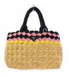 カナパ ラフィア かごバッグ トートバッグ ハンドバッグ ベージュ 1BG889 /KH ■OH ●D