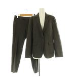  エヌラインプレシャス n line Precious スーツ セットアップ上下 千鳥格子柄 テーラードジャケット 1B スラックス パンツ 11 9 ダークブラウン /MY ■OS