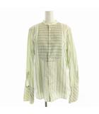 ラルフローレン RALPH LAUREN シャツ ブラウス 長袖 ストライプ バンドカラー 7f 水色 ライトブルー BLRALM3023 /EE