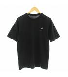 ソフネット SOPHNET. 久米繊維謹製 SCORPION TEE スコーピオンTシャツ カットソー 半袖 ロゴ刺繍 M 黒 ブラック SOPH-230104 /KU