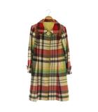 ロイスクレヨン Lois CRAYON ステンカラーコート チェック 比翼ボタン ステッチ M マルチカラー /MY ■OS