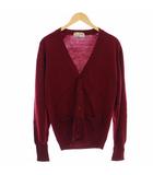 ジョンスメドレー JOHN SMEDLEY カーディガン ニット 長袖 ボルドー 赤 M相当 /☆G