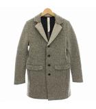 メイソンズ MASON'S チェスターコート ウール 総柄 ロング 44 グレー 2CP3010 /HN