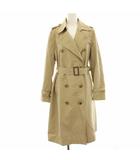ユナイテッドアローズ UNITED ARROWS トレンチコート スプリングコート ロング 裏地ストライプ 38 ベージュ 1525-216-0964 /HN