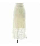 イエナ IENA 23SS ラッセルレーススカート タイト ロング ペチコート付き 36 ホワイト 23060900930020 /NQ