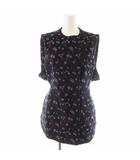 マメクロゴウチ  Mame Kurogouchi 22AW フラワー ジャガード ベスト FLORAL JACQUARD VEST 花柄 1 黒 ブラック MM22PF-SH703 /AN26