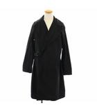 コモリ COMOLI 17SS コットンナイロンタイロッケンコート アウター ロング ベルト 2 黒 ブラック K01-04004 /YT