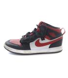 ナイキ NIKE 子供靴 Jordan 1 Mid ALT University Red Black ジョーダン 1 ミッド ALT ユニバーシティ レッド ブラック スニーカー シューズ レザー ロゴ US2.5Y AR6351-079 /RO ●D