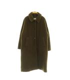 デミルクス ビームス Demi-Luxe BEAMS ステンカラー ボアコート ロング オーバーサイズ 36 オリーブ /MY ■OS