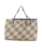 バーバリーブルーレーベル BURBERRY BLUE LABEL トートバッグ ハンドバッグ ノバチェック ベージュ /NQ