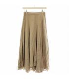 グレースコンチネンタル GRACE CONTINENTAL 21AW イレギュラーフレアスカート 0121321173 ロング スカート 36 ベージュ /☆G