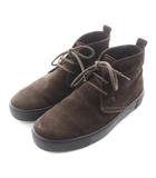 トッズ TOD'S スエードデザートブーツ シューズ レースアップ 5.5 ブラウン /NQ