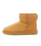 アグ オーストラリア UGG australia CLASSIC MINI 2 クラシックミニ2 ムートンブーツ ショート スエード ロゴ US6 23cm 茶 ブラウン 5854W /BB