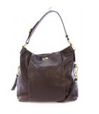 コーチ COACH マディソンレザー イザベル 2WAY ハンドバッグ ワンハンドル ショルダーバッグ ロゴチャーム 茶 ブラウン 21762 /BB
