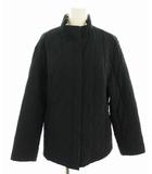 バーバリー BURBERRY キルティングジャケット 中綿ジャケット アウター 裏地チェック柄 40 黒 ブラック FR087-723 /YT