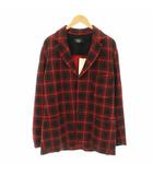 ダブルアールエル RRL WINTER2 MNRRNI テーラードジャケット ブレザー 総柄 L 赤 レッド 黒 ブラック 782871363001 /KU
