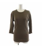 ドゥーズィエムクラス DEUXIEME CLASSE 24SS dignity Tシャツ ニット カットソー 7分袖 リブ コットン 茶 ブラウン 24070500713010 /AN36