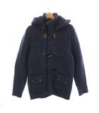ダッフルコート ニット ジャケット S 紺 青 1167685 /YM