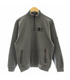 19AW DOUBLE CIRCLEスウェット トレーナー 長袖 ハーフジップ ロゴ プリント M グレー 02193CS06 /KU