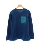 23AW R1 Air CREW R1エアクルー トレーナー フリース 長袖 ストレッチ 切替 L 青 ブルー タグ付き 40235 /BB