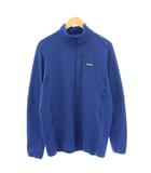 R1 Pullover R1プルオーバー フリース 長袖 ハーフジップ スタンドカラー ストレッチ ロゴ L 青 ブルー 40110 /BB