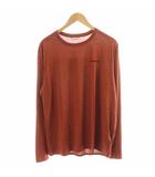 23AW キャプリーンクールデイリーグラフィックシャツ Cap Cool Daily Graphic Shirt Tシャツ カットソー 長袖 ロゴ L オレンジ 45190 /AN24