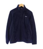 R2 Fleece Jacket R2フリースジャケット アウター スタンドカラー ジップアップ ストレッチ ロゴ M 紺 ネイビー 25139 /BB