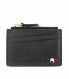 メゾンキツネ MAISON KITSUNE フォックスロゴレザーカードホルダー カードケース 小銭入れ コインケース レザー 黒 ブラック /YT
