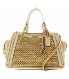 コーチ COACH ドリーマー ハンドバッグ ショルダーバッグ 2way レザー ベージュ 69623 /AN28 ●D