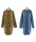 マッキントッシュフィロソフィー MACKINTOSH PHILOSOPHY ステンカラーコート ロング丈 リバーシブル 36 ベージュ 青 ブルー H5A14-523-50 /AN23